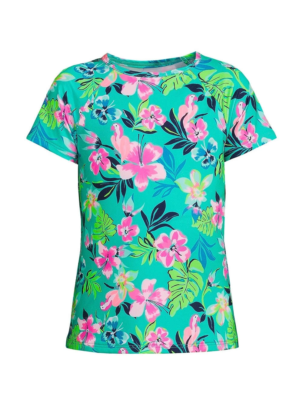 Kids Plus Lands’ End Tropical Print Rashguard